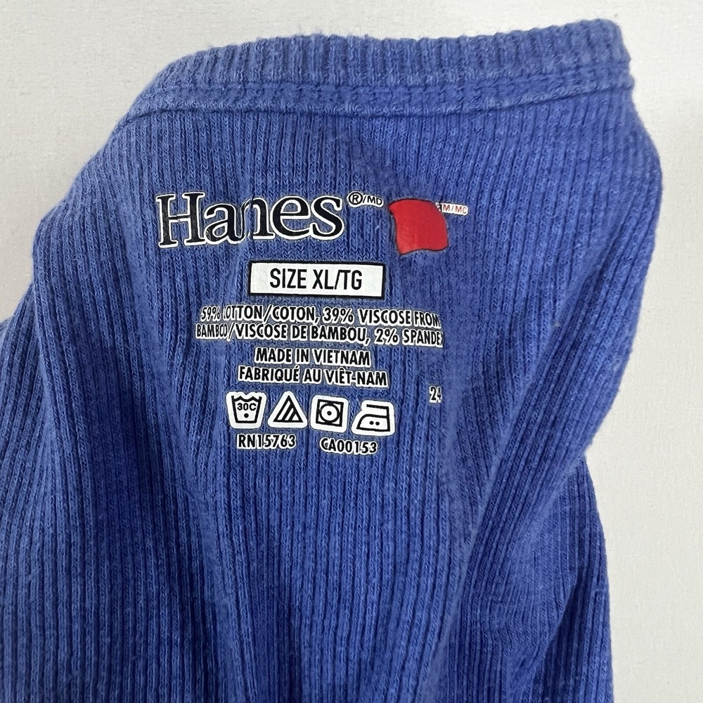 Hanes Sleepwear Women‎ Size XL Ribbed Crop Tank Shorts 2 Piece Set Elastic Band - Picture 3 of 4